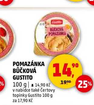 POMAZÁNKA BŮČKOVÁ GUSTITO, 100 g 