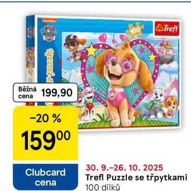 Trefl Puzzle se třpytkami, 100 dílků 