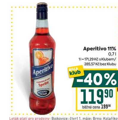 Aperitivo 11% 0,7l