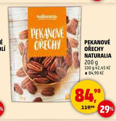 PEKANOVÉ OŘECHY NATURALIA, 200 g