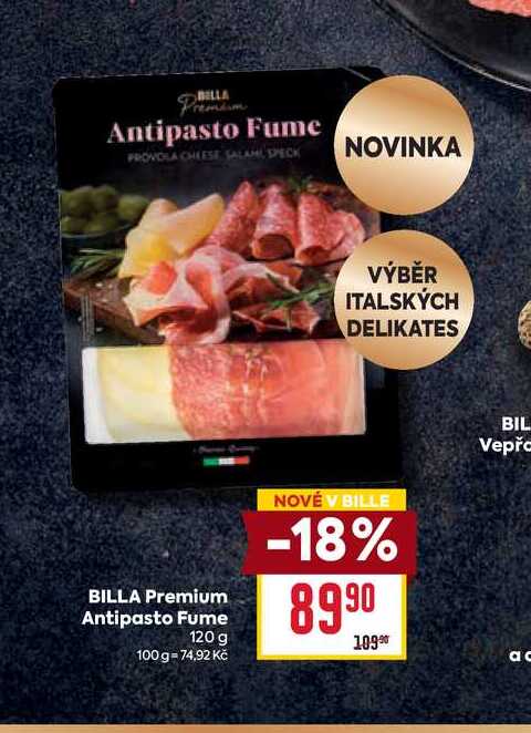 BILLA Premium Antipasto Fume 120 g 