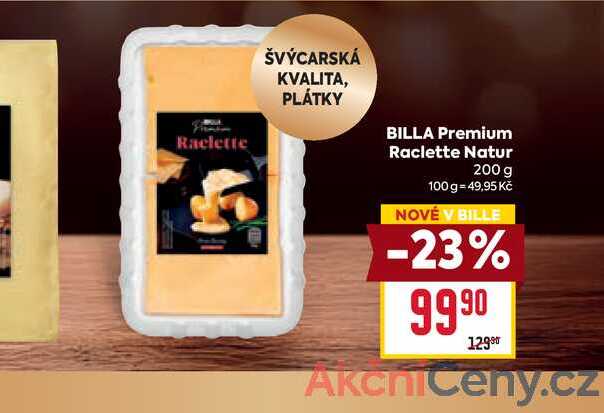 BILLA Premium Raclette Natur 200 g 