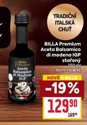 BILLA Premium Aceto Balsamico di modena IGP stařený 250 ml 