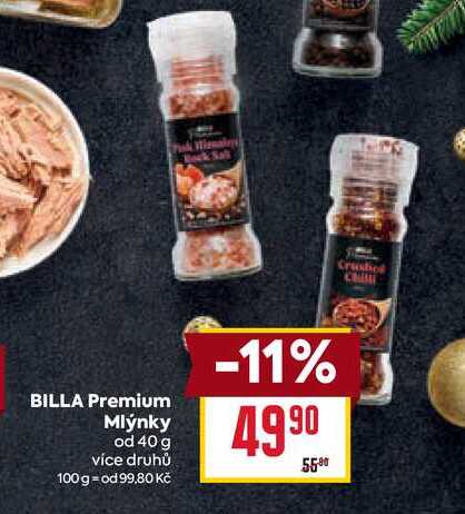 BILLA Premium Mlýnky od 40 g