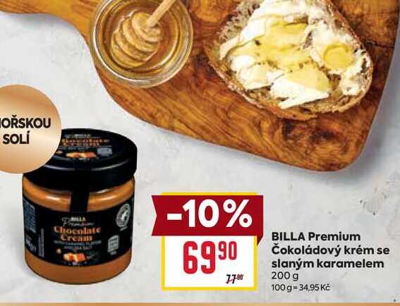 BILLA Premium Čokoládový krém se slaným karamelem 200 g 