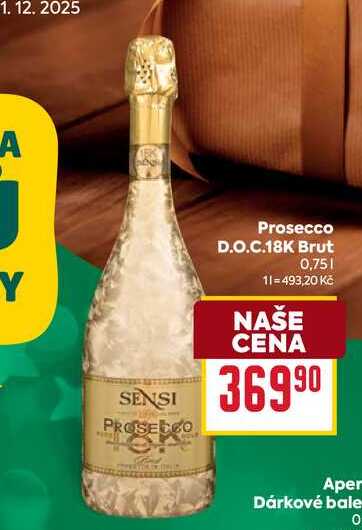 Prosecco D.O.C.18K Brut 0,75l
