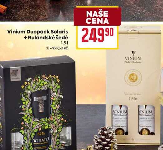 Vinium Duopack Solaris + Rulandské šedé 1,5l