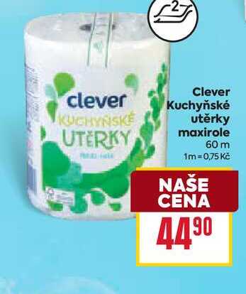 Clever Kuchyňské utěrky maxirole 60 m 