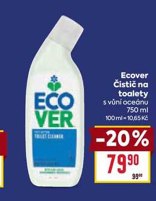 Ecover Čistič na toalety s vůní oceánu 750 ml