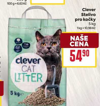 Clever Stelivo pro kočky 5 kg 