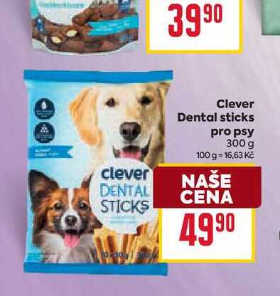Clever Dental sticks pro psy 300 g 