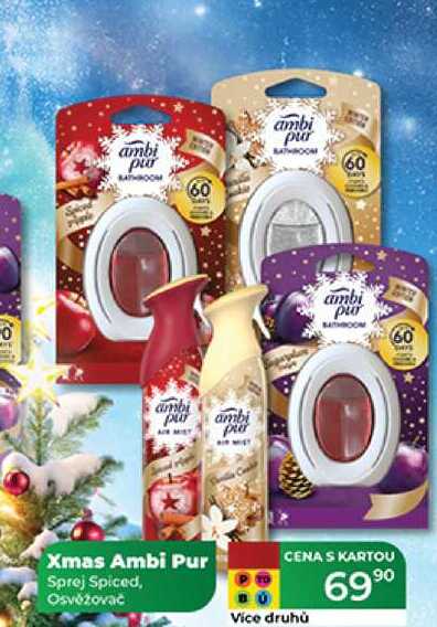 Xmas Ambi Pur Sprej Spiced, Osvěžovač 