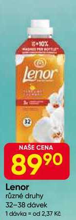 Lenor různé druhy 32-38 dávek 