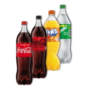 COCA COLA, FANTA, SPRITE, KINLEY TONIC