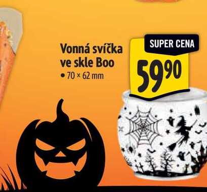Vonná svíčka ve skle Boo 70 × 62 mm 