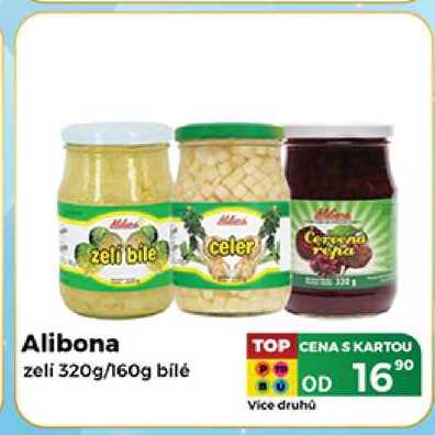 Alibona zeli 320g/160g bílé 