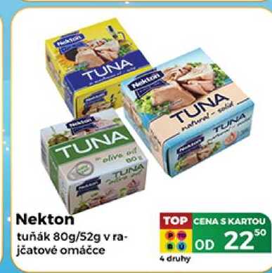 Nekton tuňák 80g/52g v rajčatové omáčce  