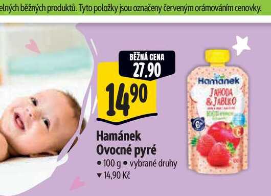   Hamánek Ovocné pyré  100 g 