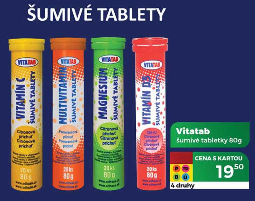 Vitatab šumivé tabletky 80g