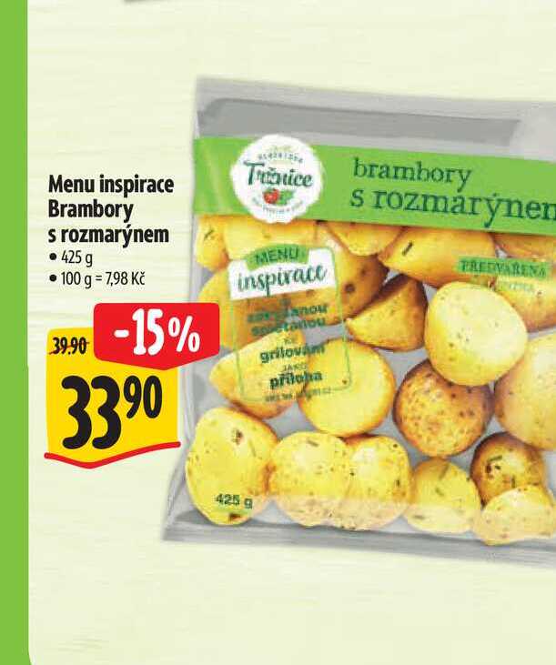 Menu inspirace Brambory s rozmarýnem  425 g 