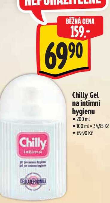   Chilly Gel na intimní hygienu  200 ml  