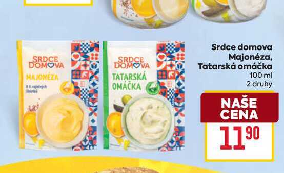 Srdce domova Majonéza, Tatarská omáčka 100 ml 