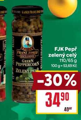Pepř zelený celý 110/65 g