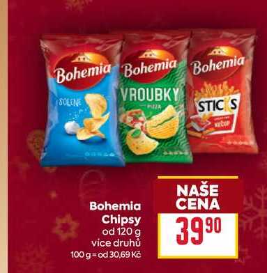 Bohemia Chipsy od 120 g  