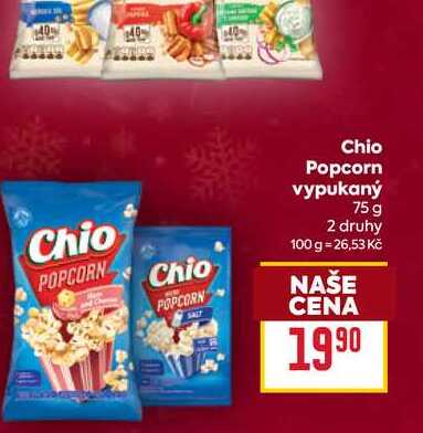 Chio Popcorn vypukaný 75 g  