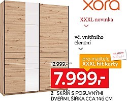 2: Skříň s posuvnými dveřmi