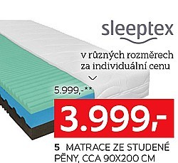5: Matrace ze studené pěny