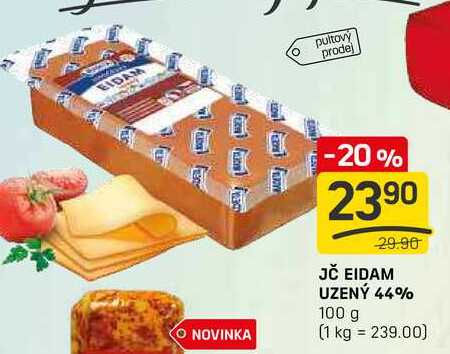 JČ EIDAM UZENÝ 44% 100 g 