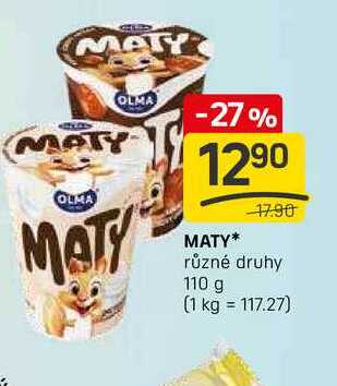 MATY různé druhy 110 g