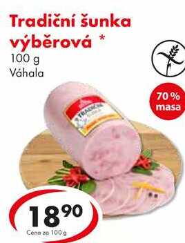 Tradiční šunka výběrová, 100 g