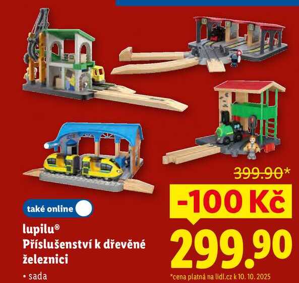 lupilu Příslušenství k dřevěné železnici