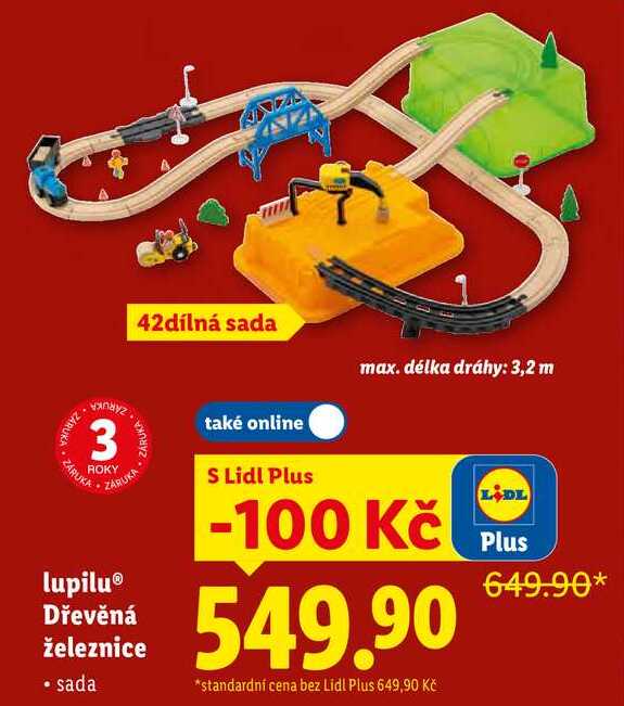 lupilu Dřevěná železnice 