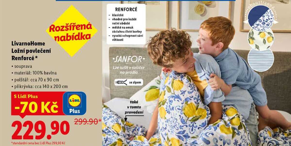 LivarnoHome Ložní povlečení Renforcé 