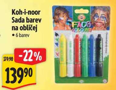 Koh-i-noor Sada barev na obličej 