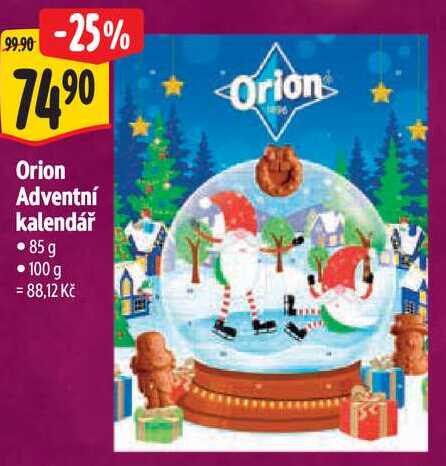 Orion Adventní kalendář, 85 g