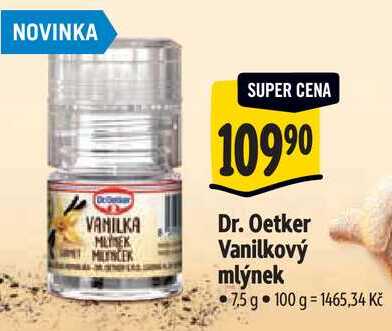 Dr. Oetker Vanilkový mlýnek, 75 g