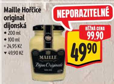 Maille Hořčice original dijonská, 200 ml 