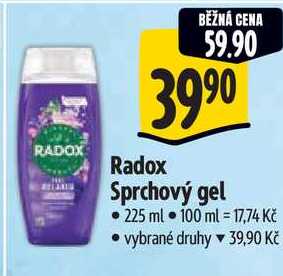 Radox Sprchový gel, 225 ml 