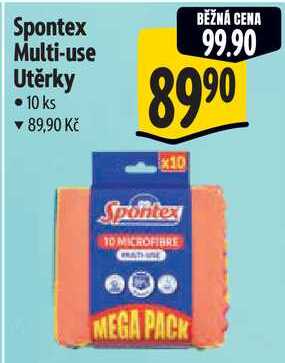 Spontex Multi-use Utěrky, 10 ks