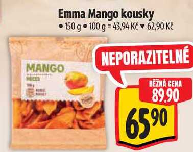 Emma Mango kousky, 150 g