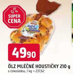 ÖLZ MLÉČNÉ HOUSTIČKY 210 g s čokoládou