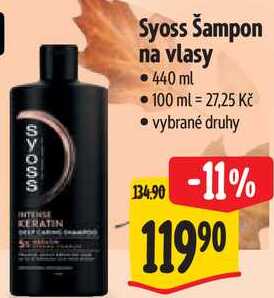 Syoss Šampon na vlasy, 440 ml 