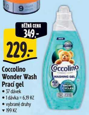 Coccolino Wonder Wash Prací gel, 37 dávek 