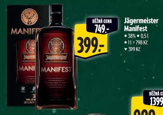 Jägermeister Manifest, 0,5 l