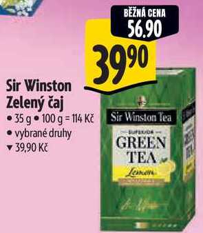 Sir Winston Zelený čaj, 35 g