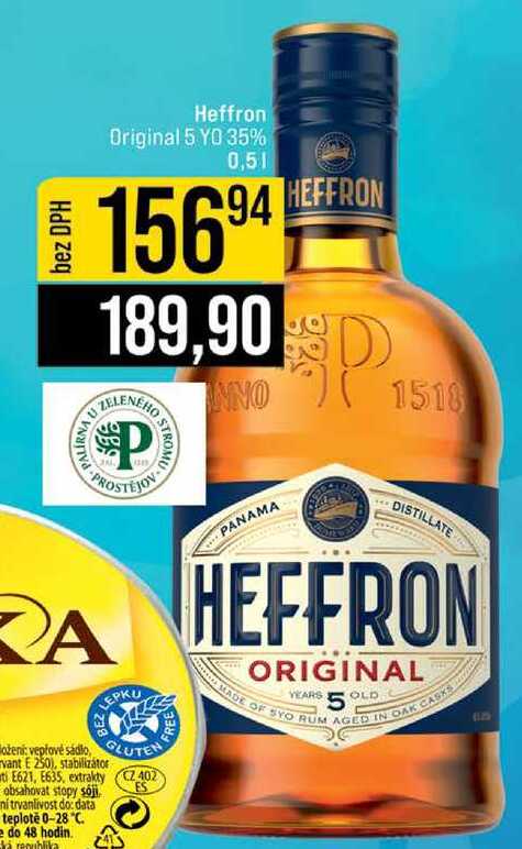 Heffron Original 5 YO 35% 0,5 l